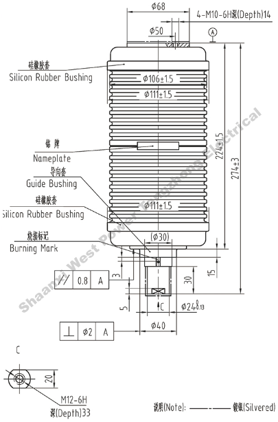 24kV Vacuum Interrupter for Vacuum Circuit Breaker manufacturer